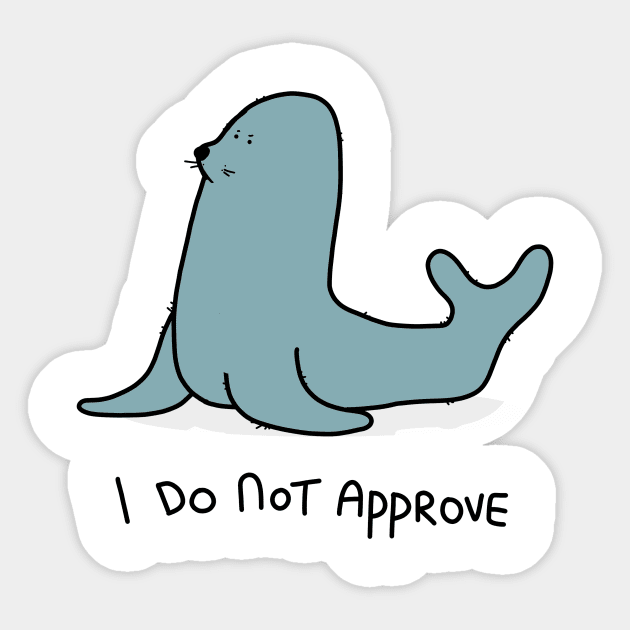 Grumpy Seal Sticker by grumpyanimals